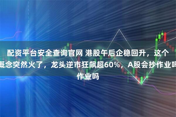 配资平台安全查询官网 港股午后企稳回升，这个概念突然火了，龙头逆市狂飙超60%，A股会抄作业吗